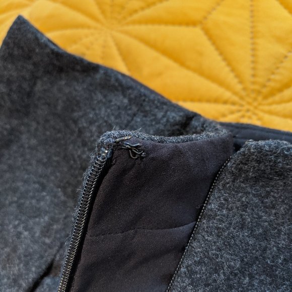 Madewell Wool Blend Structured Pleat Skirt - Picture 5 of 5